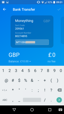 Revolut bank transfer -click to enlarge